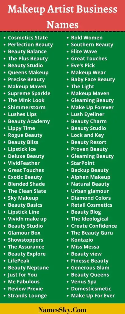 369+ Makeup Artist Business Names For Makeup Artist [2021]