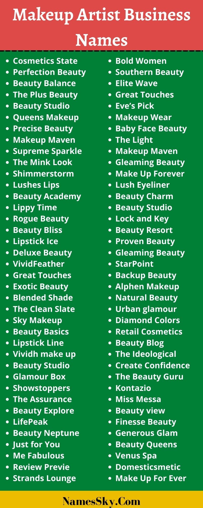 369+ Makeup Artist Business Names For Makeup Artist [2021]