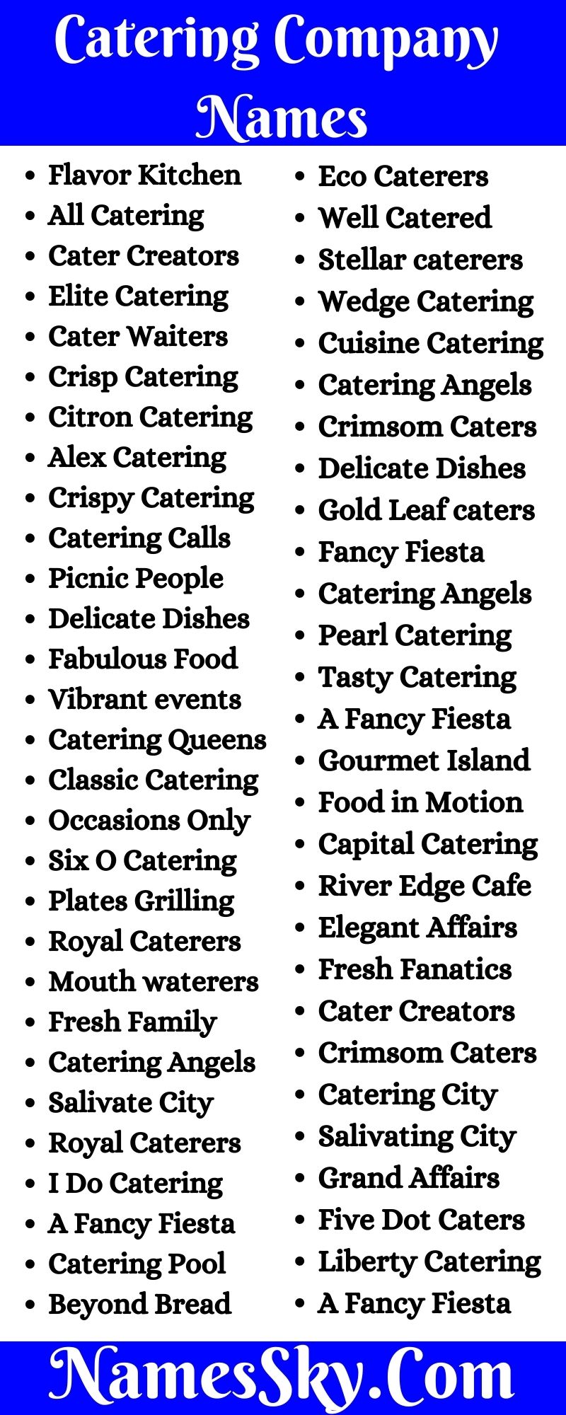 Catering Company Names