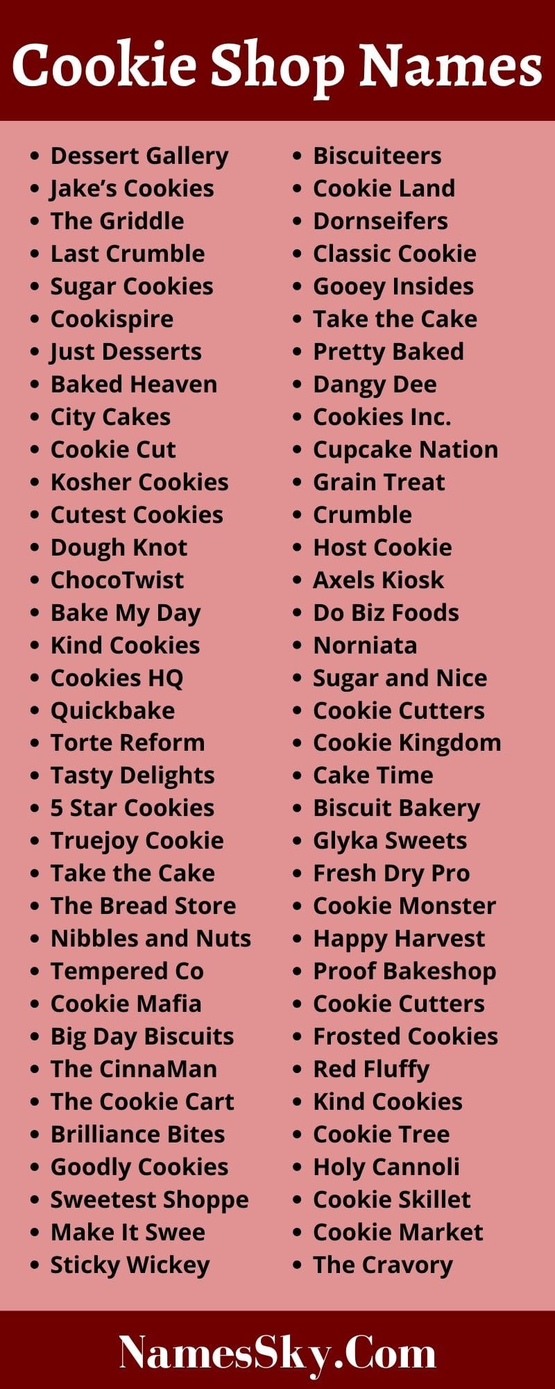 Cookie Shop Names Ideas For New Cookie Business Company