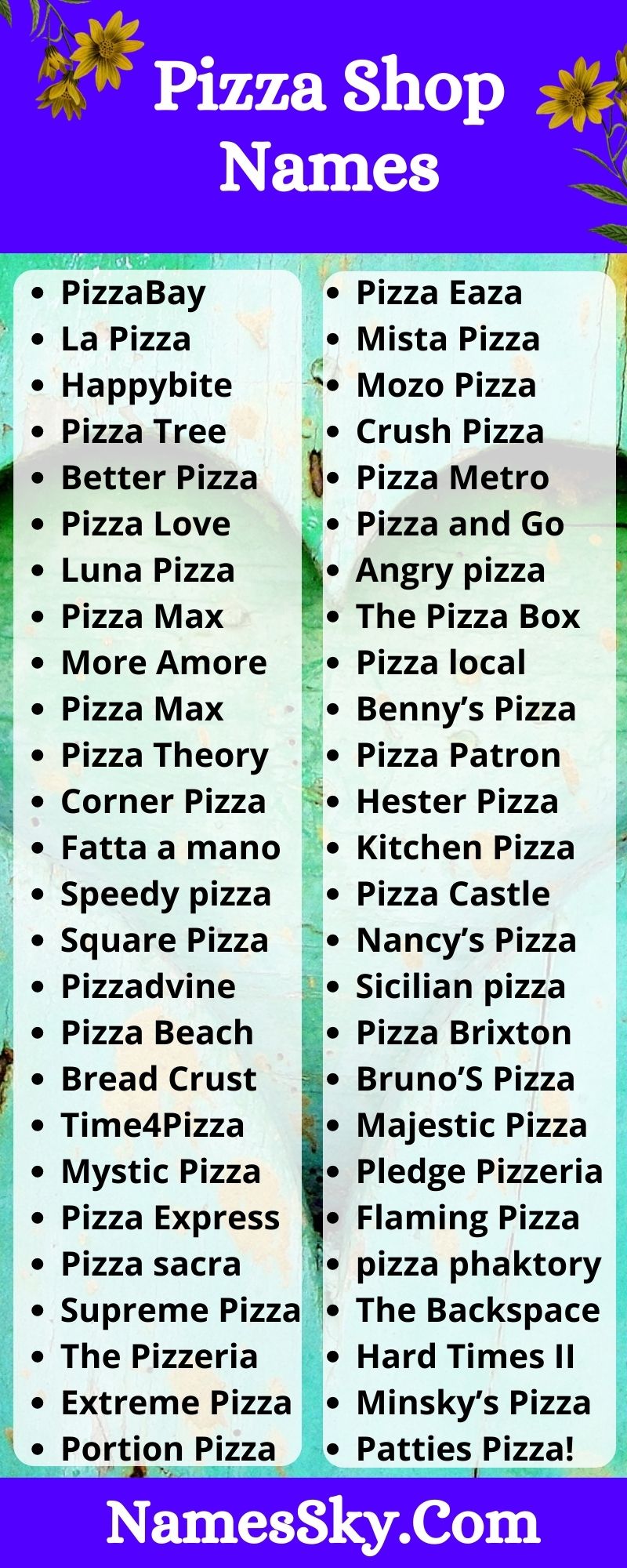 Pizza Shop Names