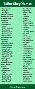 400+Tailor & Sewing Shop Names [2021] To Show Off Your Fashion Creativity