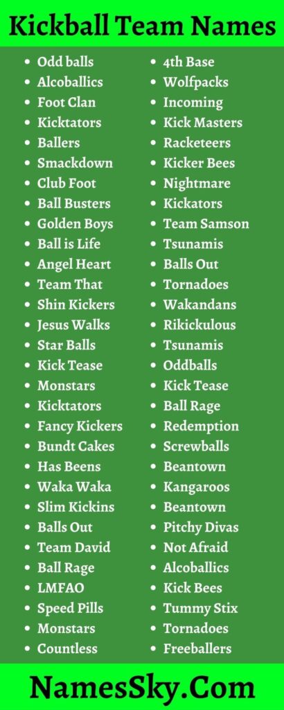 hilarious dodgeball team names