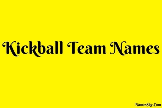 Kickball Team Names