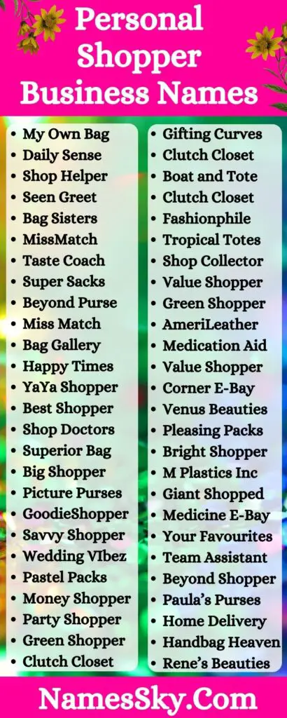 475+ Personal Shopper Business Names Ideas and Suggestions