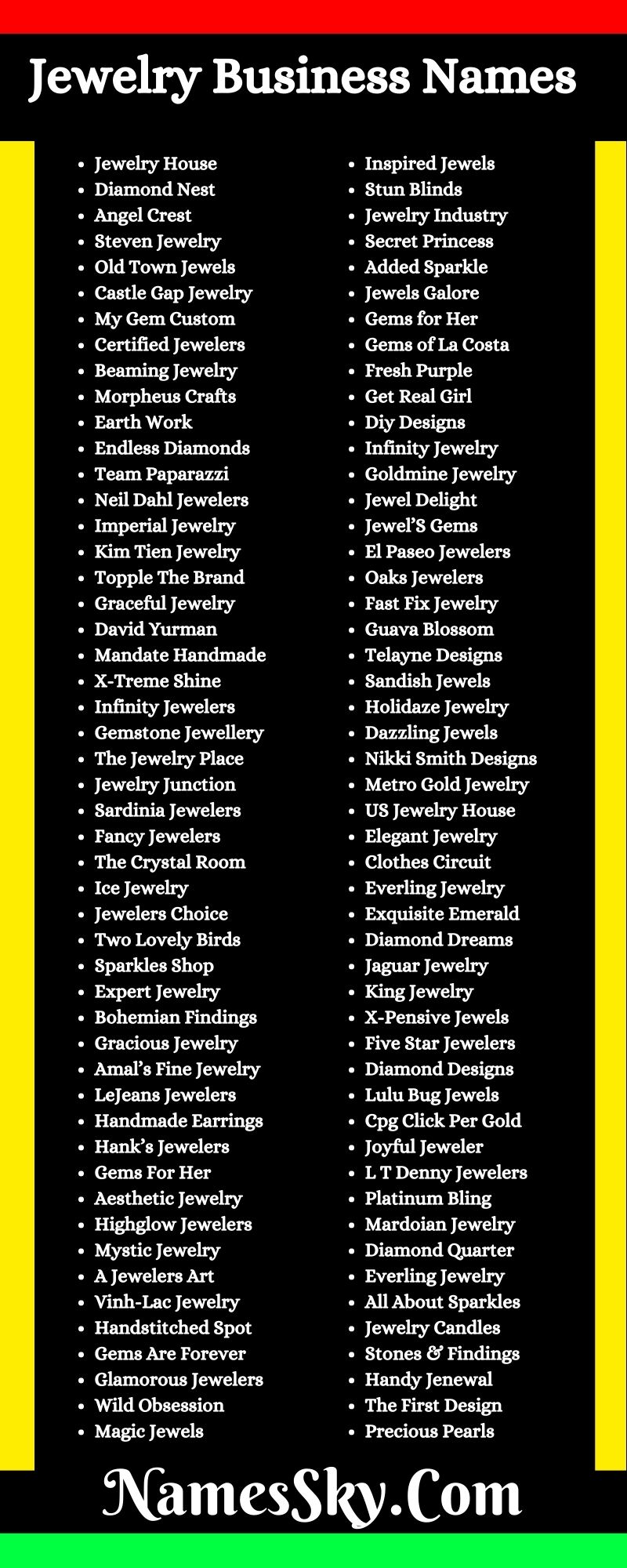 Jewelry Business Names