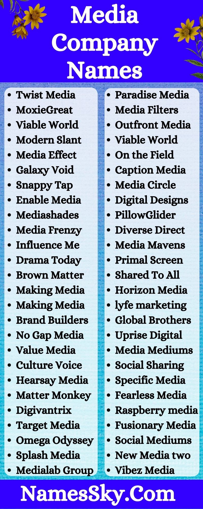 Media Company Names 210 Social Media Company Names