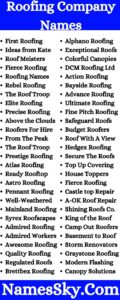 Roofing Company Names: 211+ Roofing Business Names Ideas