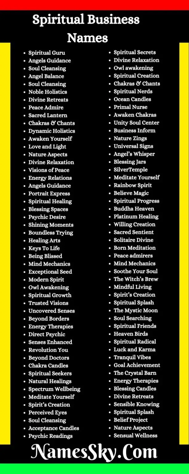 274+ Spiritual Business Names Ideas To Discover Your Right Path