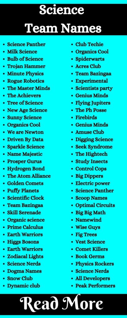 Science Team Names.2