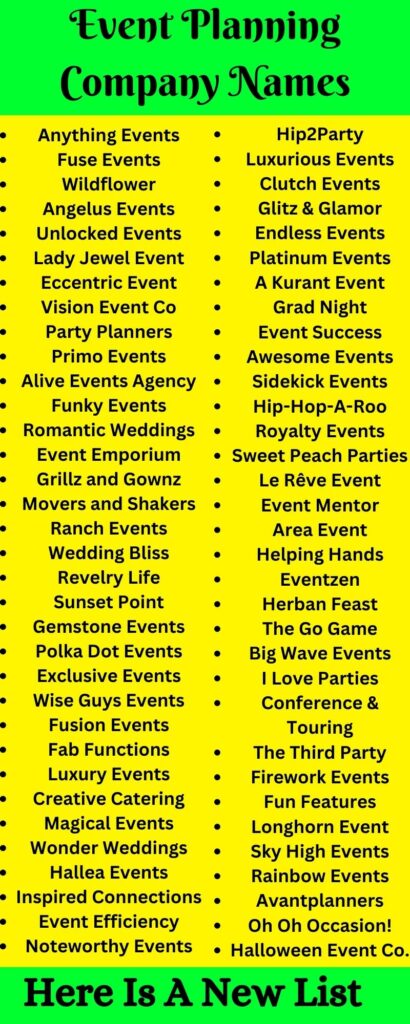 Event Planning Company Names.2