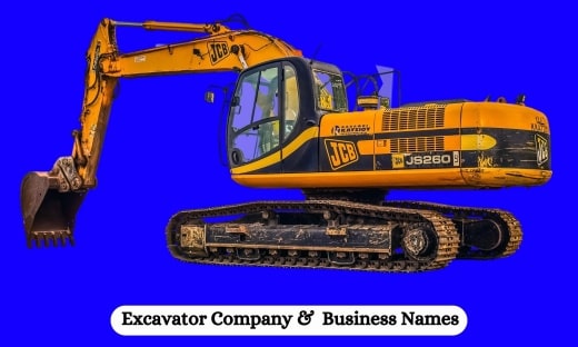 Excavator Company Names