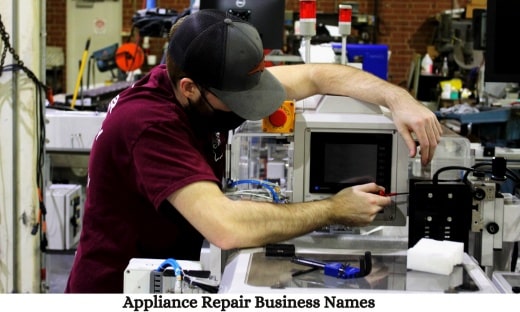 Appliances Repair Business Names