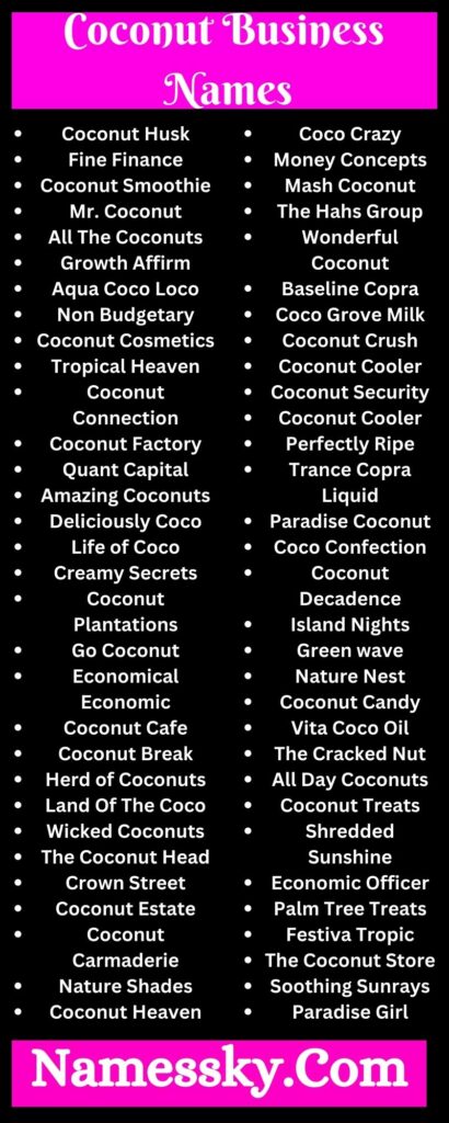 Coconut Business Names.2