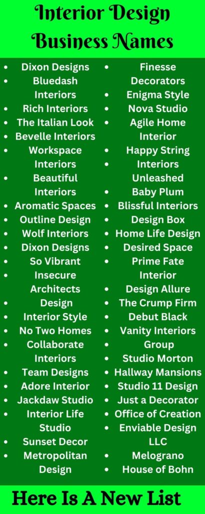 Interior Design Business Names.2