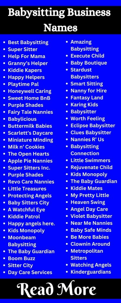 Babysitting Business Names.2