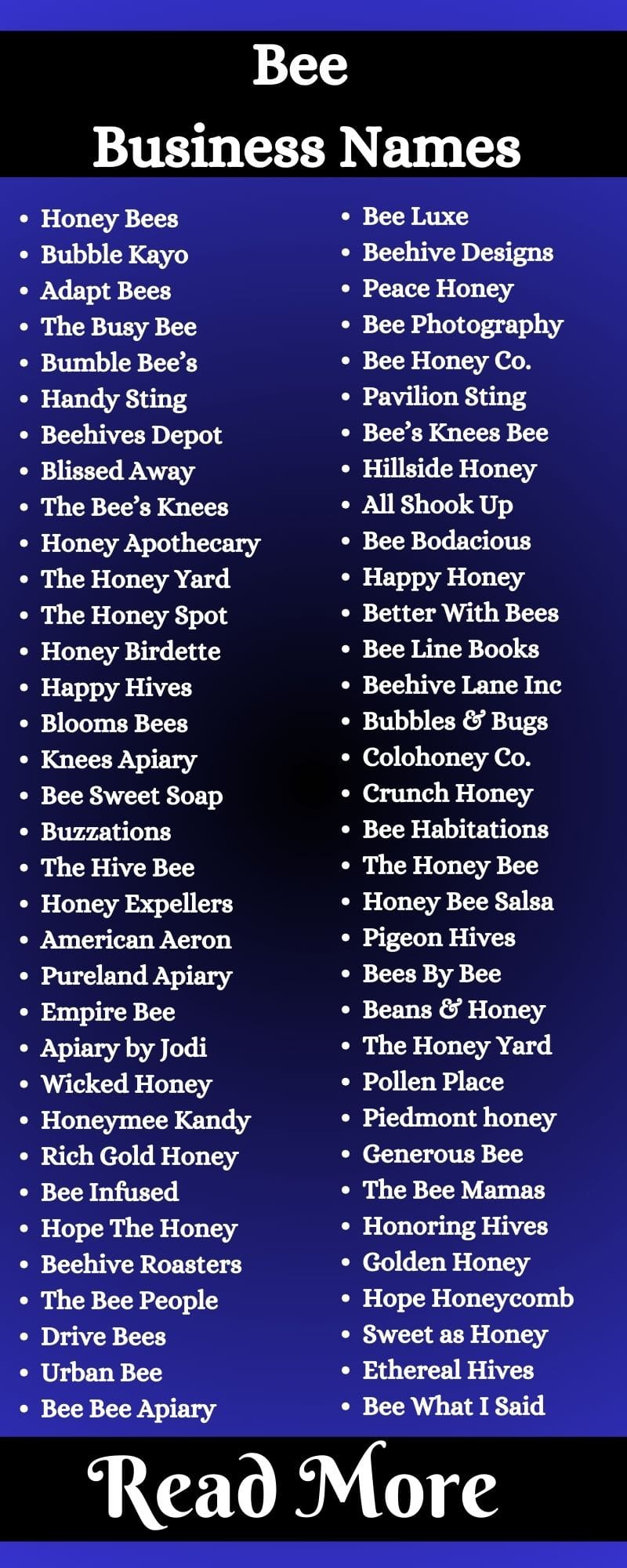 Bee Business Names: 564+ Best, Funny & Unique Bee Farm Name Ideas