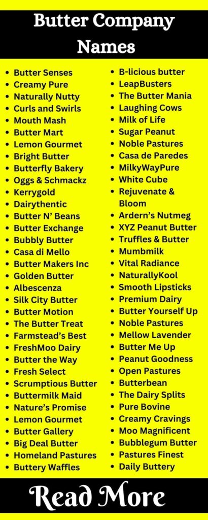 Butter Company Names.2