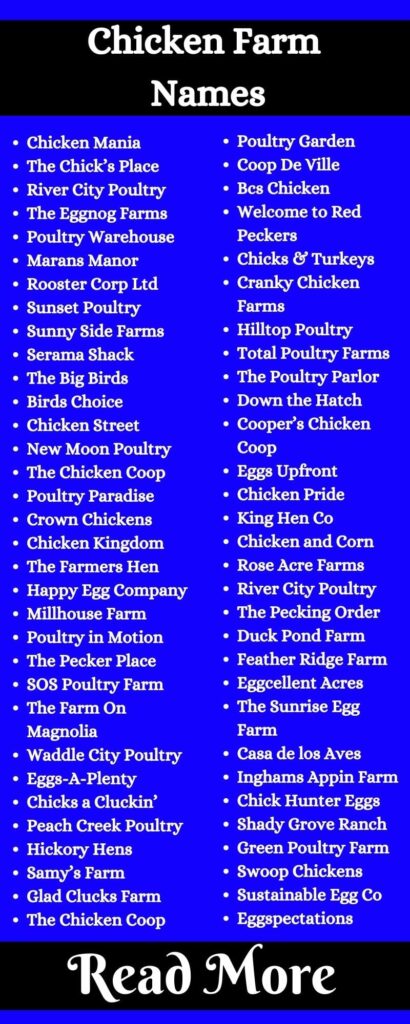 Chicken Farm Names1