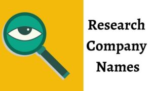 research company name suggestions