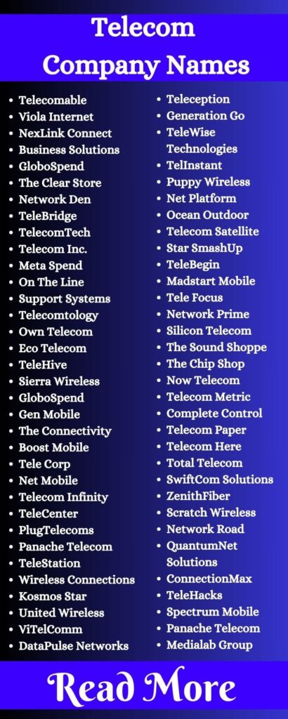 Telecom Company Names1