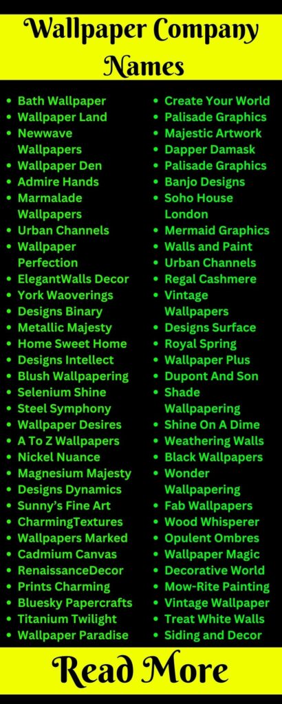 Wallpaper Company Names.2